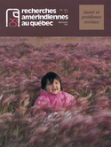 Recherches amérindiennes au Québec, v. XXV, no 01, 1995